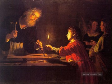  Licht Kunst - Kindheit Christi Nachtkerzenlicht Gerard van Honthorst